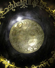 Tibetan singing bowl - North America series with Tree of Life engraving