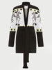 Carousel Cotton Jacquard Cardigan Black/ White