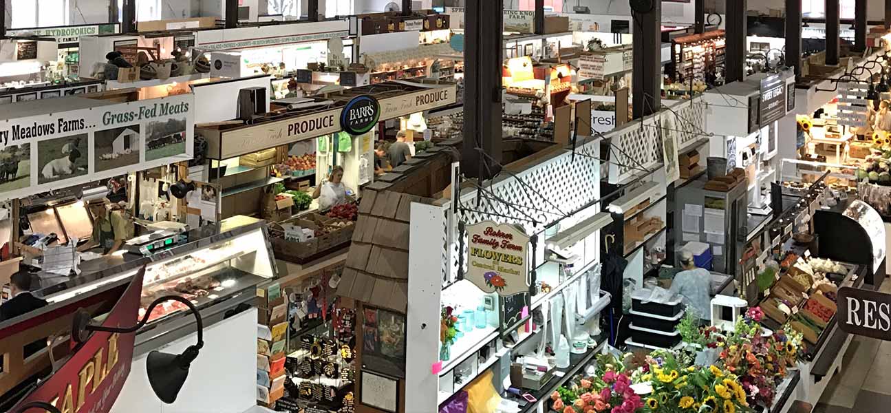 Bird's eye view of Central Market
