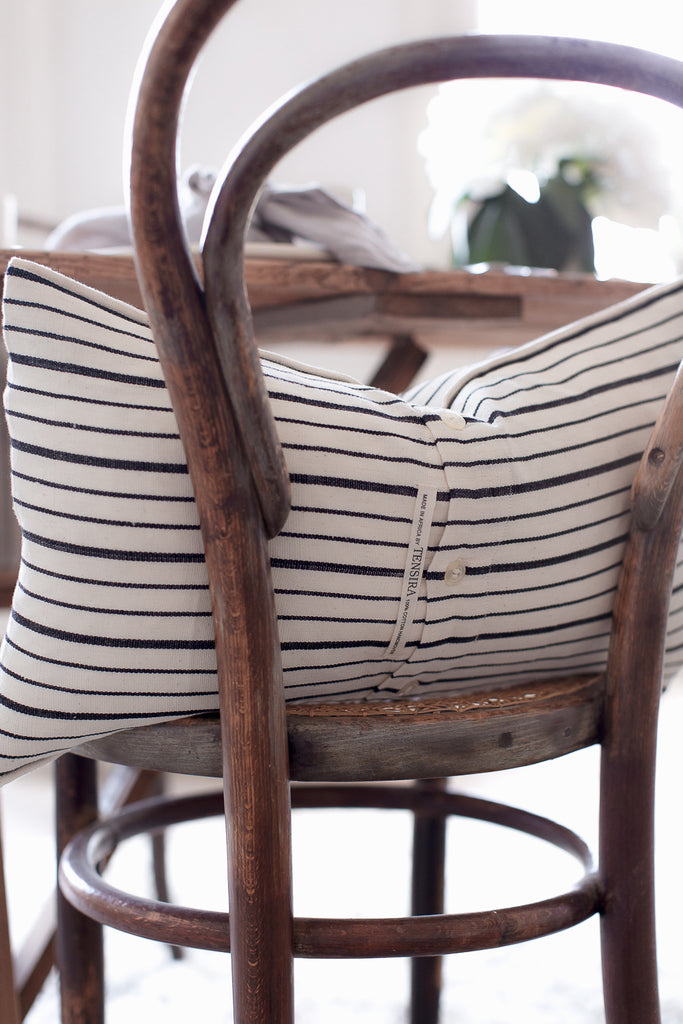 stripe cushion covers for dining room