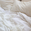HANDMADE LINEN PILLOWSLIP SET IN OFF-WHITE