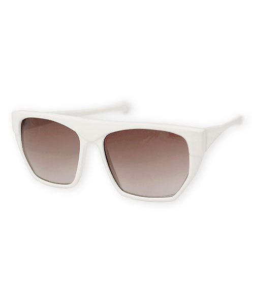 white 80s sunglasses