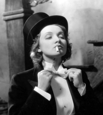 Marlene Dietrich started a new fashion trend: women's bow ties
