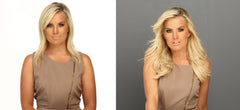 Queen C Hair Extensions AiRess before and after hair extensions for thin hair fine hair