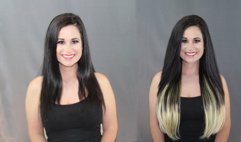 Queen C Hair Extensions Balayage 100% Human Hair Extensions
