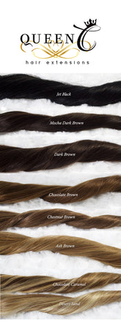 Brown Hair extensions by Queen C Hair Human Hair extensions