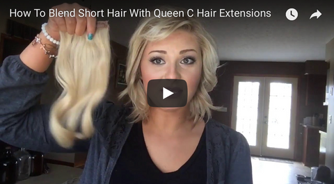 How to Blend short hair with extensions