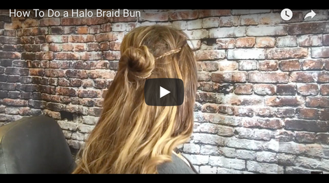 How to do a Halo Braid BUN tutorial