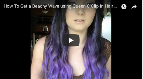 How to get a beachy wave using hair extensions tutorial