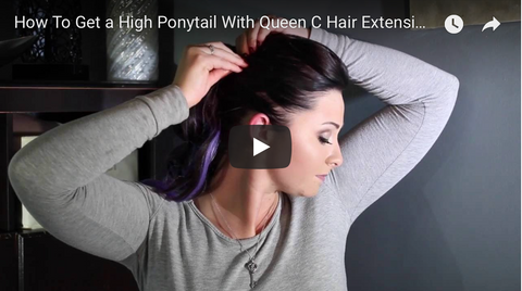 How to get a high ponytail using hair extensions