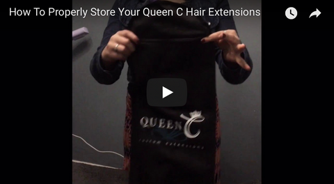 How to properly store your hair extensions tutorial