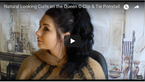 natural looking curls on your ponytail tutorial