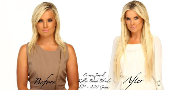 long Blonde Hair Extensions Reasons to love Crown Jewels Queen C Hair Extensions