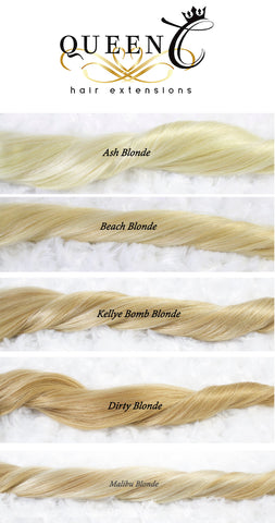 Blonde Hair extensions by Queen C Hair Human Hair extensions