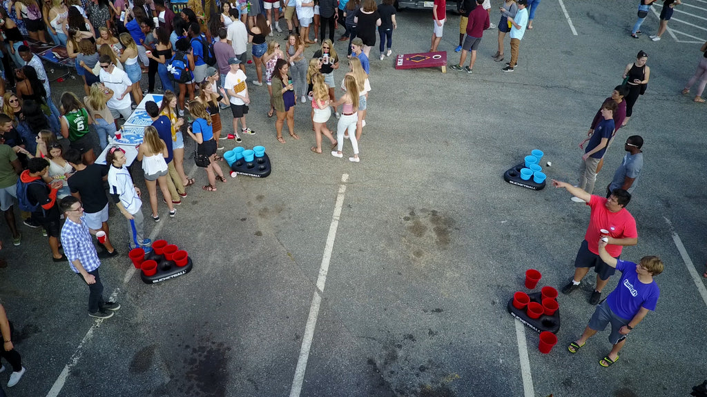 Bullseye Yard Pong at the Tailgate