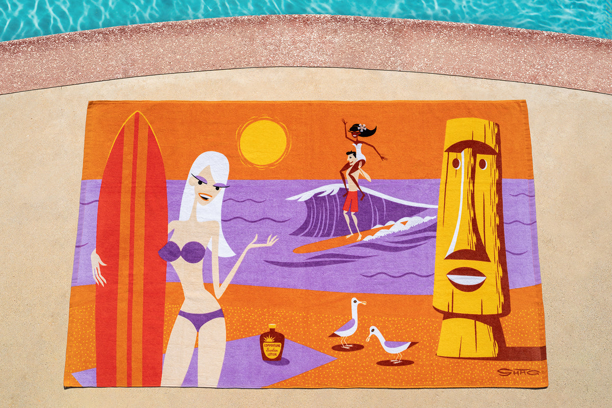 "Surf Beat" Beach Towel | The Shag Store