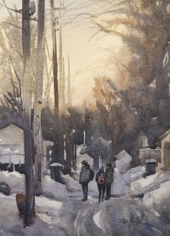 Artist Dan Mondloch Landscape Watercolor Painting, St. Cloud MN