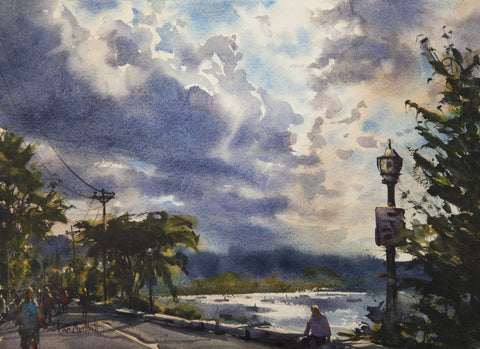 Artist Dan Mondloch Landscape Watercolor Painting, St. Cloud MN