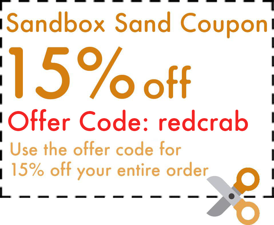 Jurassic Sand Coupon Red Crabbie Sandbox