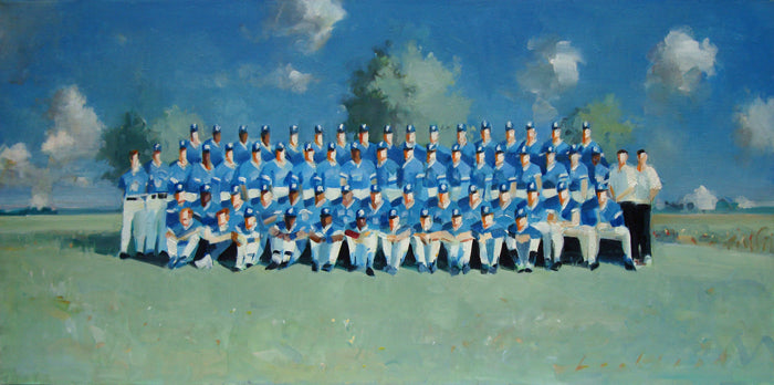 Blue Jays artwork by Kenneth Lochhead presented by Bau-Xi Gallery