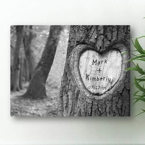Tree of Love Canvas -Carved - Fine Gifts La Bella Basket Company