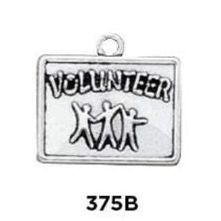 Volunteer Charm Sterling Silver - Fine Gifts La Bella Basket Company