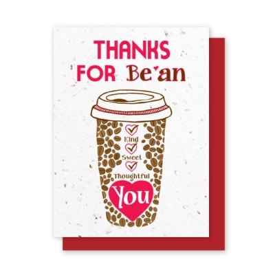 Java Thanks for Be'an You Plantable Greeting Cards