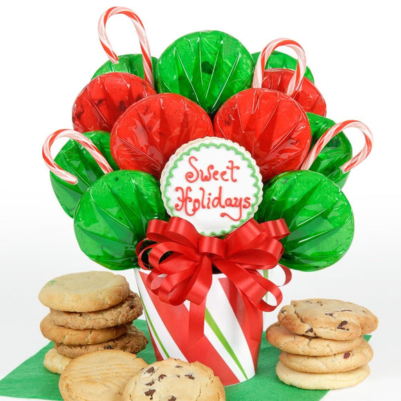 Candy Cane Cookie Bouquet