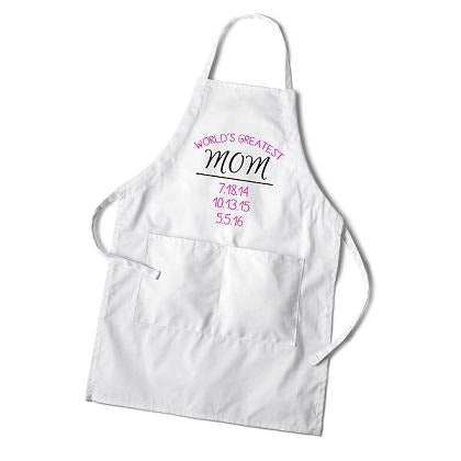 World's Greatest Mom Apron - Fine Gifts La Bella Basket Company