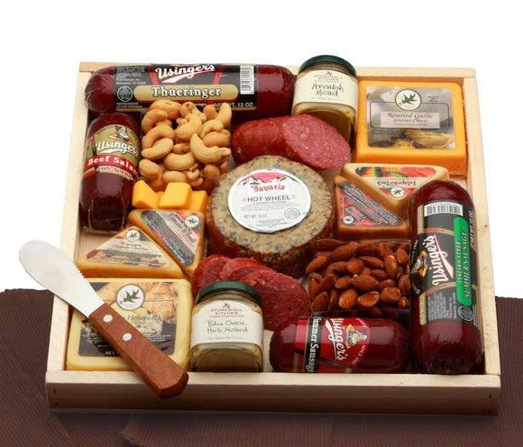 Deluxe Meat and Cheese Lovers Sampler Tray