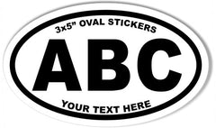 3x5 Inch Oval Sticker Template