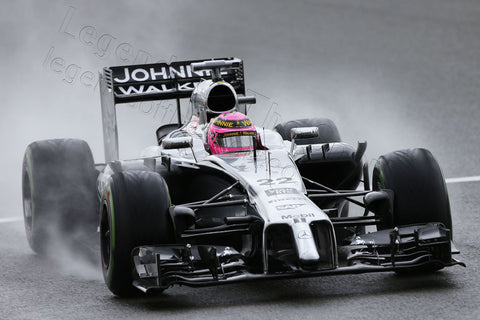 Formula 1 Print - British GP Jenson Button GBR McLaren MP4-29 Saturday 5th July 2014 Silverstone Qualifying England - Legends Of The Sport