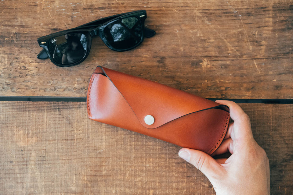 MAKING A LEATHER SUNGLASS CASE || DIY VIDEO