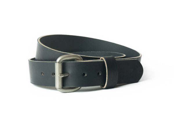 No.6 | 'Black' Rugged Leather Men's Belt