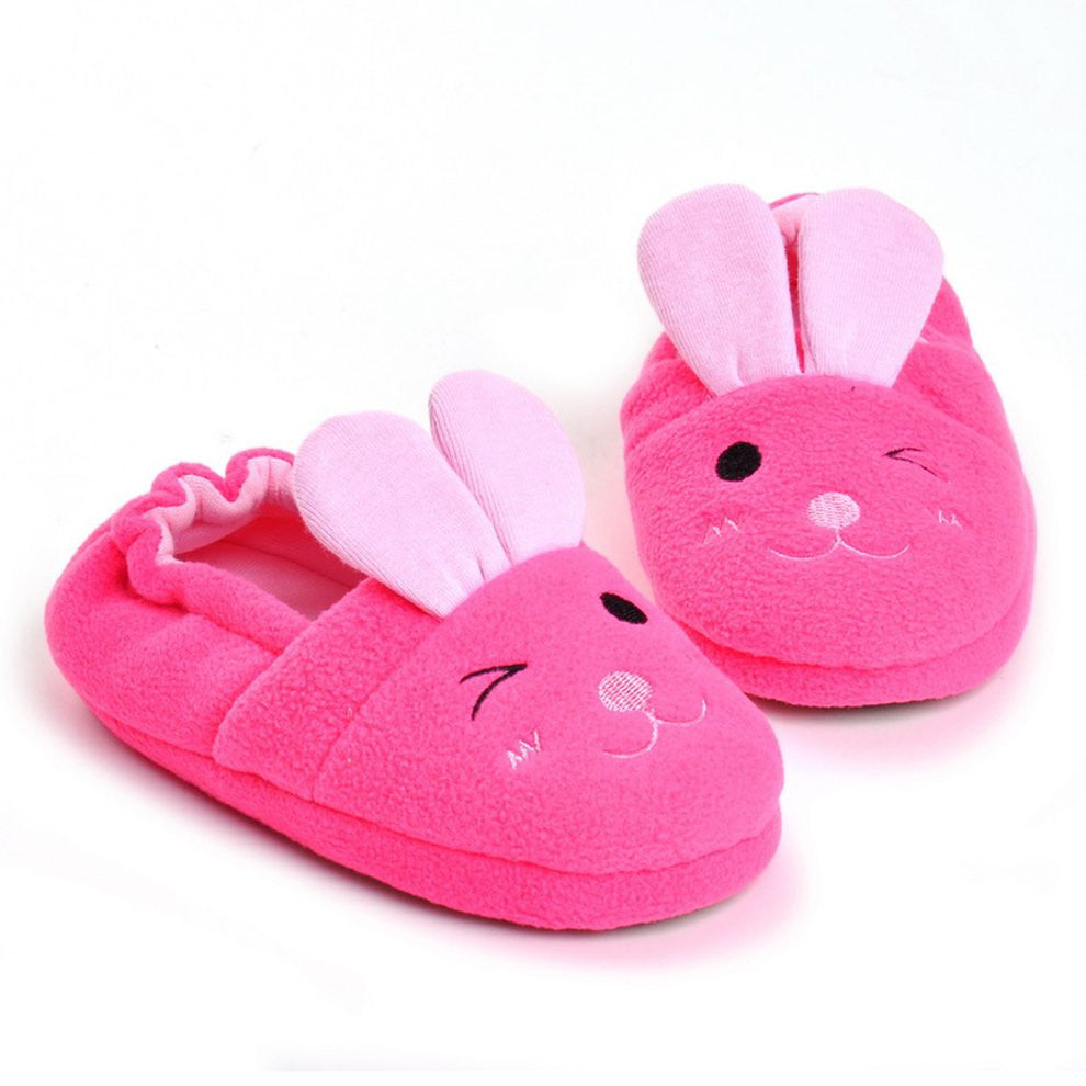 pink baby slippers