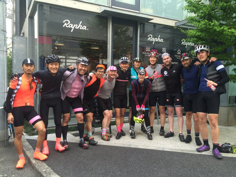 Riding with Rapha Cycle Club Tokyo
