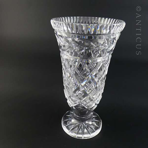 Waterford Crystal Vase Vintage Anticus Antiques