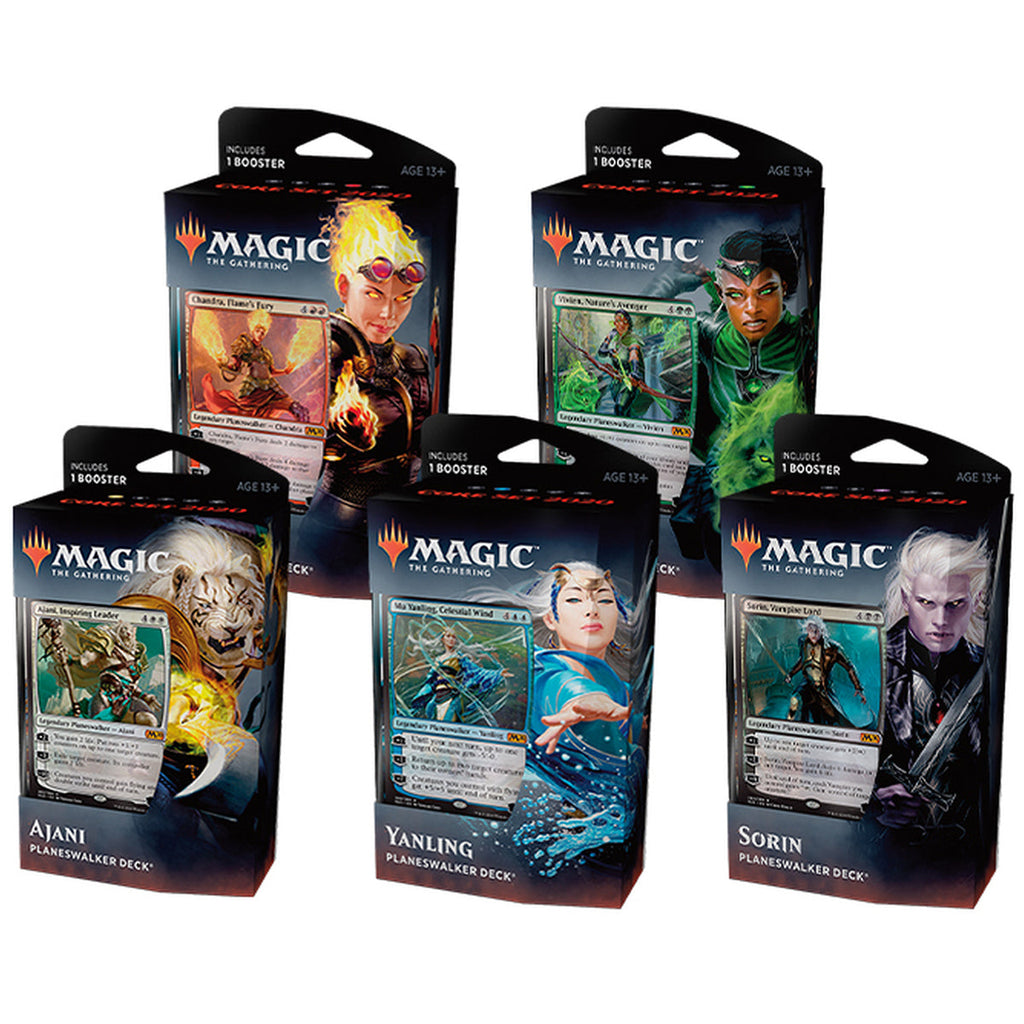 Magic the Gathering Core 2020 Planeswalker Decks W/ 5 Decks