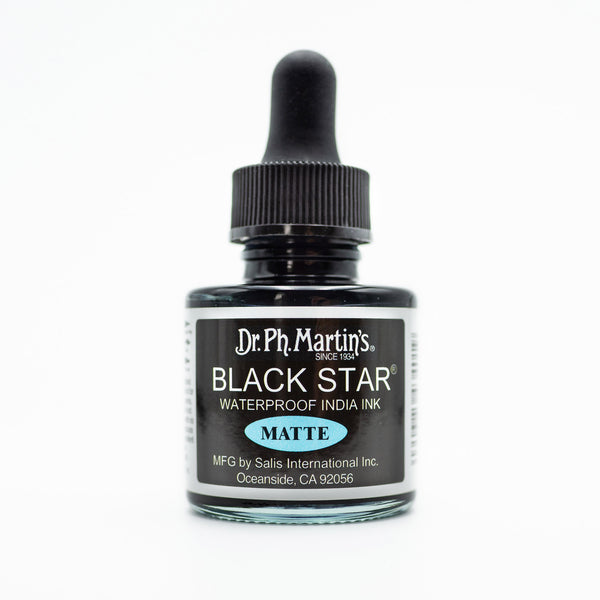 Dr. Ph. Martin's Black Star Matte India Ink – PenmanDirect