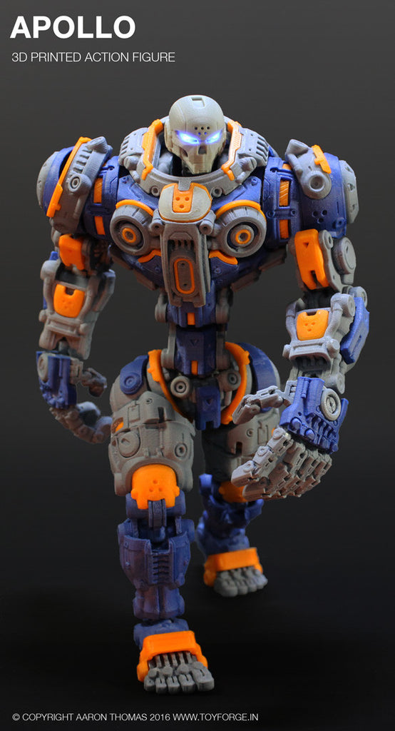 Apollo 3D Printed Action Figure (Assembled) – Toy Forge