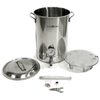 8 Gallon Stainless Steel Stock Pot with Spigot