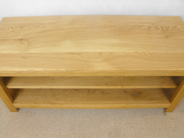 Low Height 800mm Solid Oak Tv Unit Cabinet Stand Or Hifi Unit