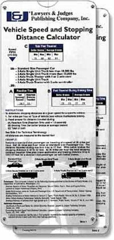 accident reconstruction calculator stopping distance speed vehicle judges lawyers