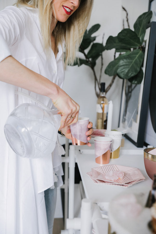 Light Purple Watercolor Paper Cups