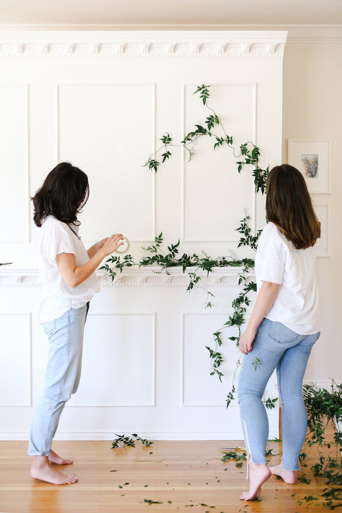 DIY floral arch