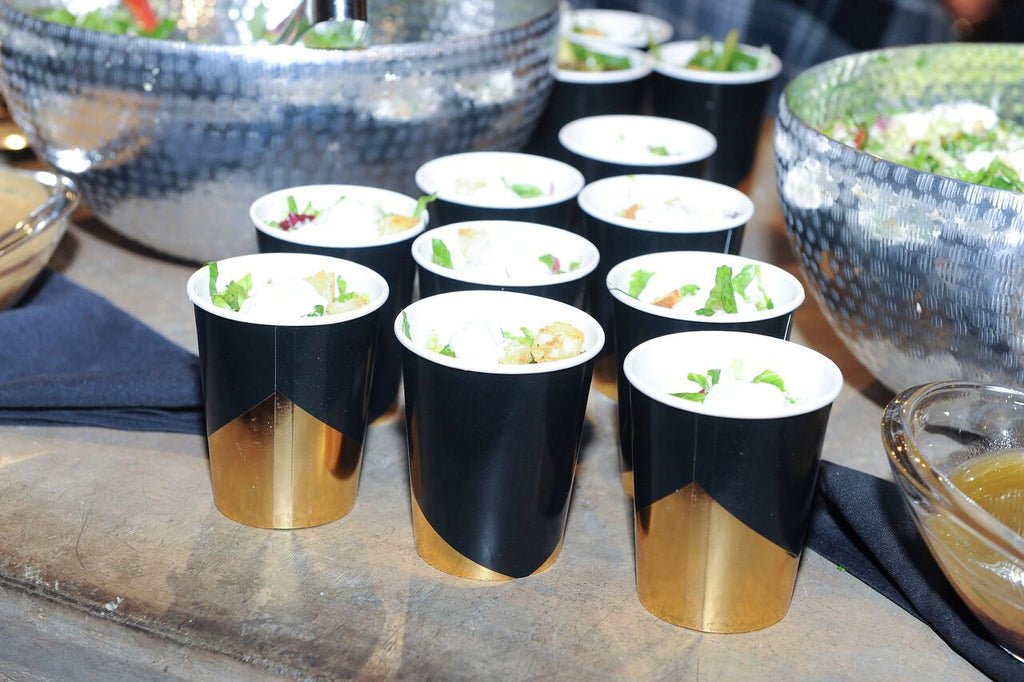 Black Colorblock Cups from our Noir Collection