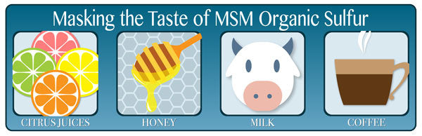 What to use to mask the flavor of MSM Organic Sulfur
