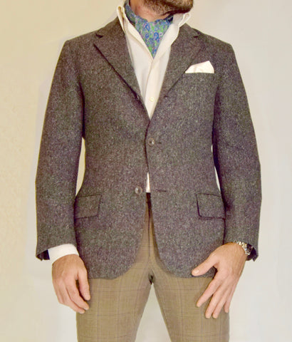 tombolini, jacket, ascot, tie, paisley, pocket-square, ascot-tie, style, casual, formal