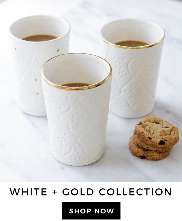 White & Gold Ceramics