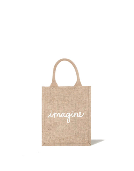 Imagine Reusable Burlap Gift Bag | The Little Market